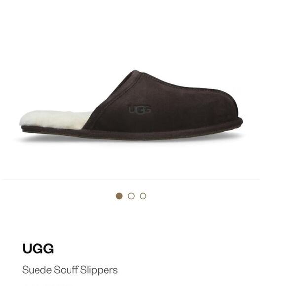 UGG Men’s Brown Suede Scuff Slippers / Size-13 main image 12